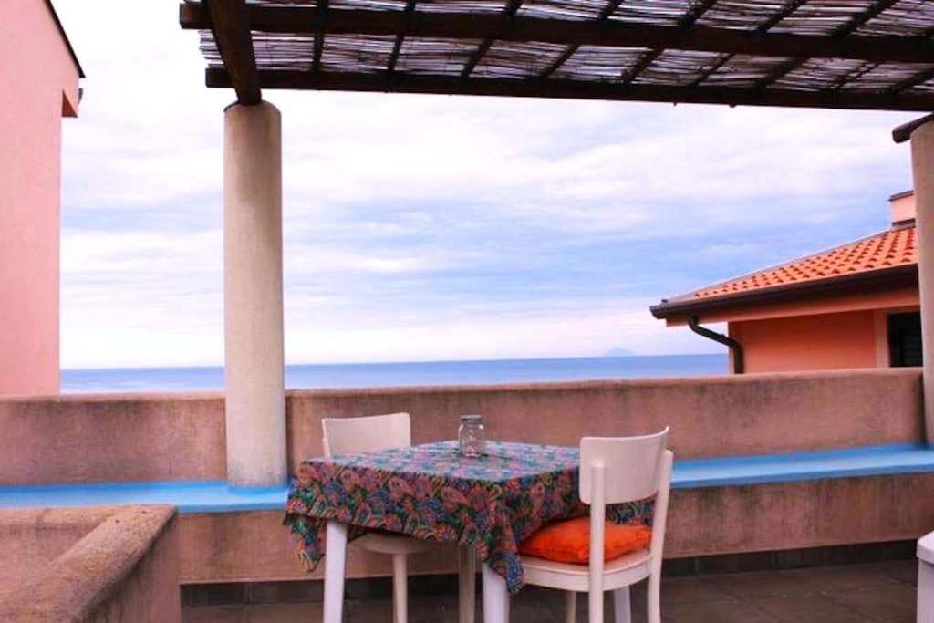 Appartamento Per 2 Persone Con Vista Sulle Eolie Casa Spisidda "Lipari" Gioiosa Marea Dış mekan fotoğraf